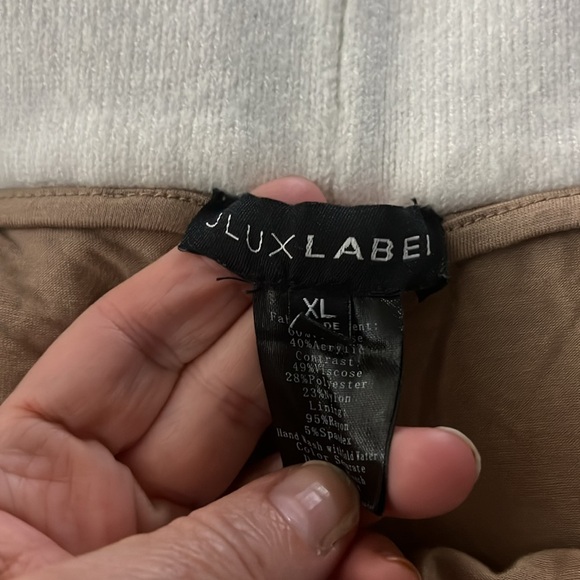 JLUXLABEL Cream Crochet Pant Women’s XL - Picture 5 of 6